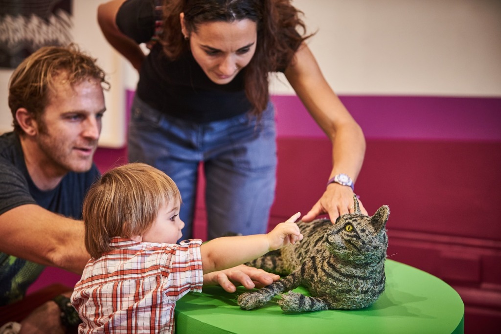 From the Animaze exhibition: Sue Ryan, Young Laurence, woven ghost nets, 2017. Photograph by Rebecca Mansell