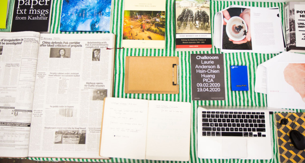 Alana Hunt’s Studio Desk