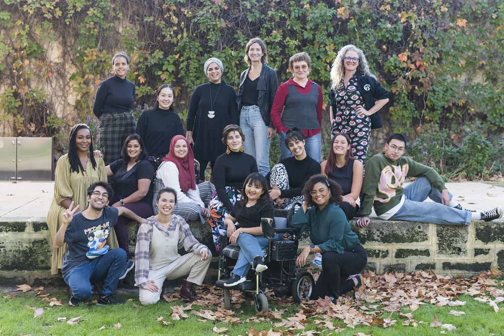Participants in the 2021 Performing Lines WA CaLD Artist Lab, hosted by FAC. Photography by Christophe Canato
