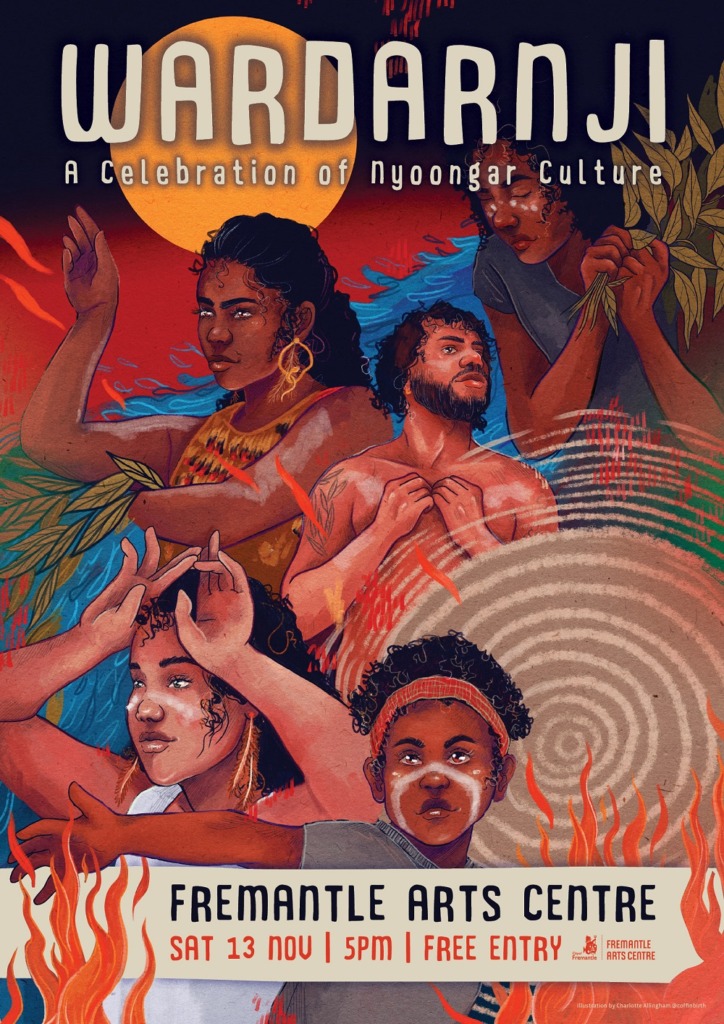 Wardarnji 2021 Poster. Artwork by Charlotte Allingham